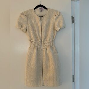 Maje Cap Sleeve Mini Dress